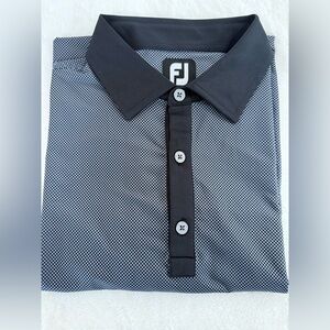 FootJoy Black and Gray Polo Shirt